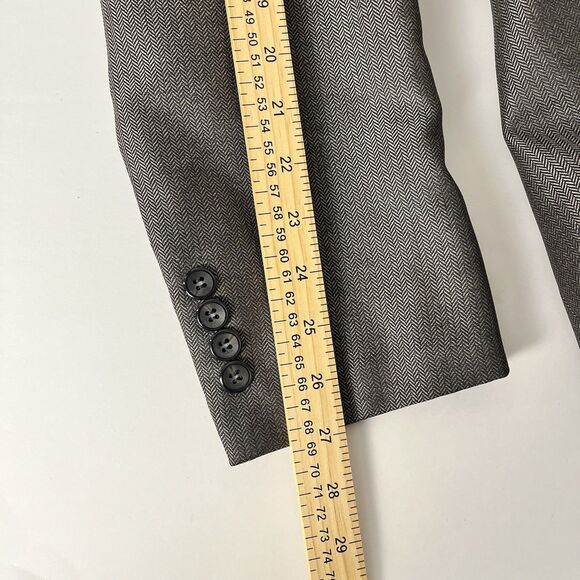 Tazio Italy Mens Light Gray Two Piece Suit Ultra Slim 46L/40 (46L/31) Wool Touch - Picture 9 of 16